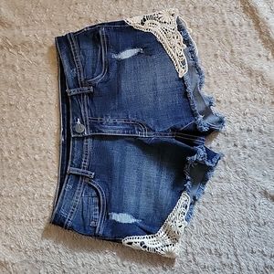 ROADRUNNER APPAREL INC~ Jean Shorts, Blue, 7